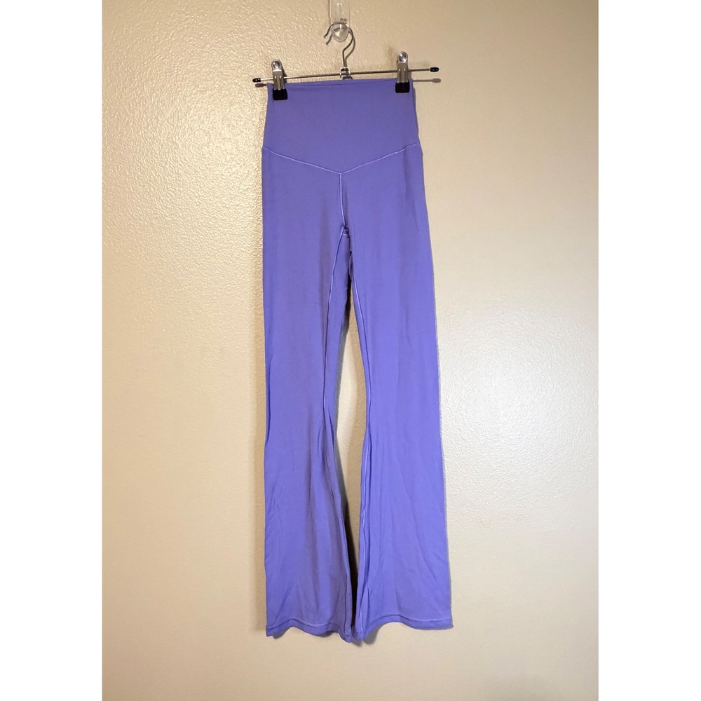 Aerie Offline Real Me High Waisted Flare Leggings Purple Yoga Pants Womens Small